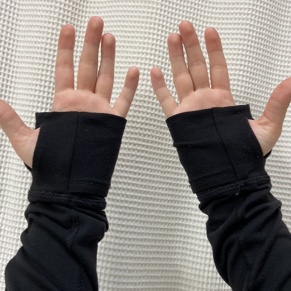 Girl’s ivivva by Lululemon black full zip athletic jacket. Size 14. - Picture 7 of 15